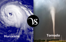 Difference between hurricane and tornado