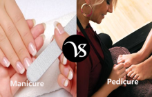 Difference between manicure and pedicure