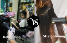Difference between rebonding and straightening