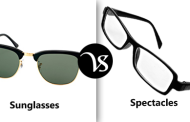 Difference between sunglasses and spectacles