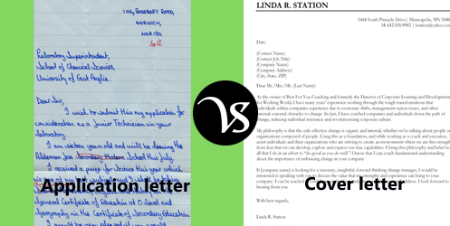 Difference Between Application Letter And Cover Letter Difference All