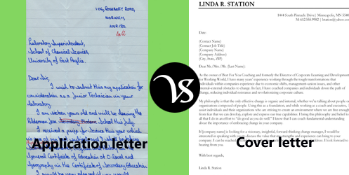 Job Application Vs Cover Letter