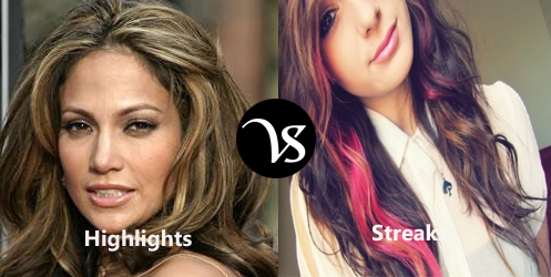 difference between highlights and streaks