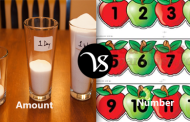 Difference between amount and number