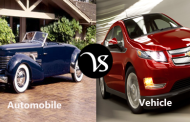 Difference between automobile and vehicle