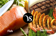 Difference between fish and sea food