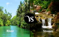 Difference between river and stream