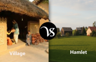 Difference between village and hamlet
