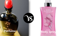 Difference between perfume and body spray