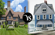 Difference between estate and trust