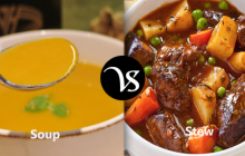 Difference between soup and stew