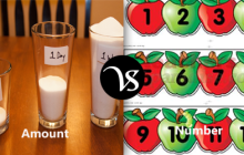 Difference between amount and number