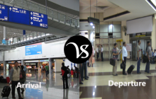 Difference between arrival and departure