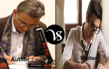 Difference between author and writer