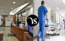 Difference between clinic and hospital