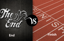Difference between end and finish