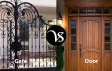 Difference between gate and door