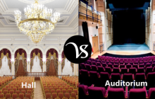 Difference between hall and auditorium