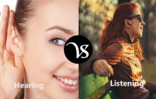 Difference between hearing and listening