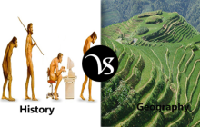 Difference between history and geography