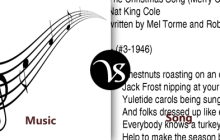 Difference between music and song