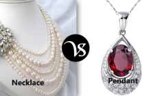 Difference between necklace and pendant