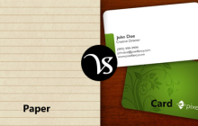 Difference between paper and card