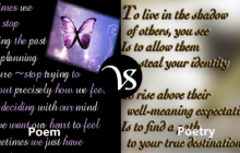 Difference between poem and poetry