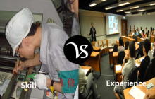 Difference between skills and experience