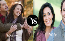 Difference between spouse and wife