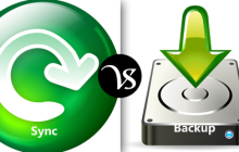 Difference between sync and backup