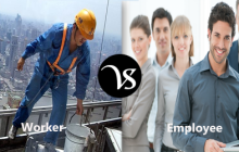 Difference between worker and employee