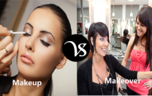 Difference between makeup and makeover