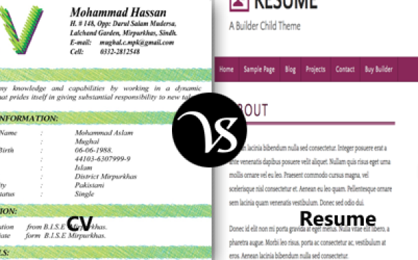 Difference Between Cv And Resume Difference All