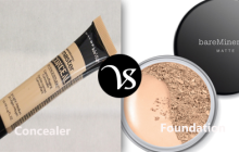 Difference between concealer and foundation
